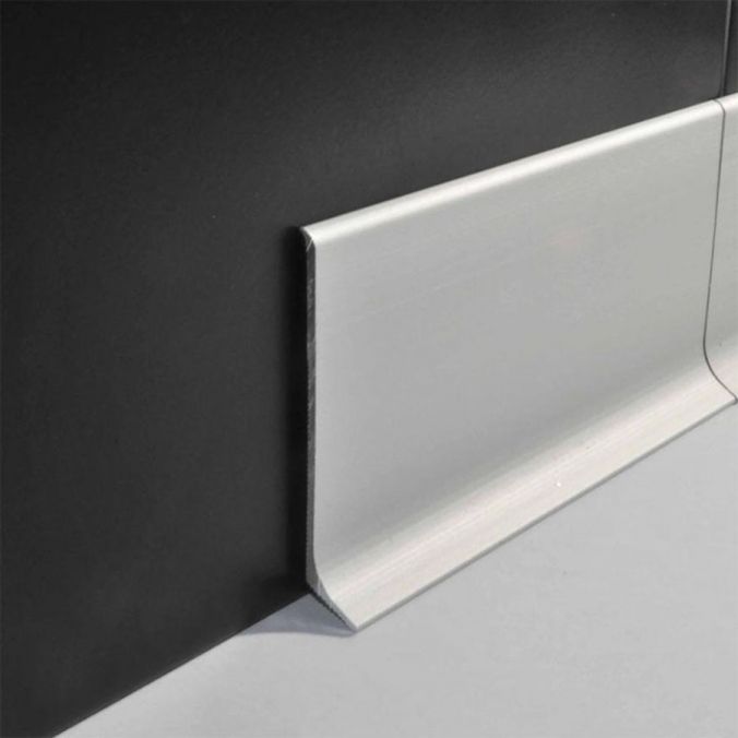 Listwa przypodłogowa aluminiowa natynkowa 60 mm surowa