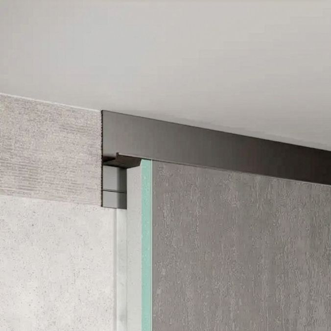 20-mm Schattenabschlussprofil mit LED-Kanal, schwarz