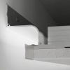 LED shadow spacer profile for plasterboard ceilings, 23x37 mm white LED shadow spacer profile for plasterboard ceilings, 23x37 mm white