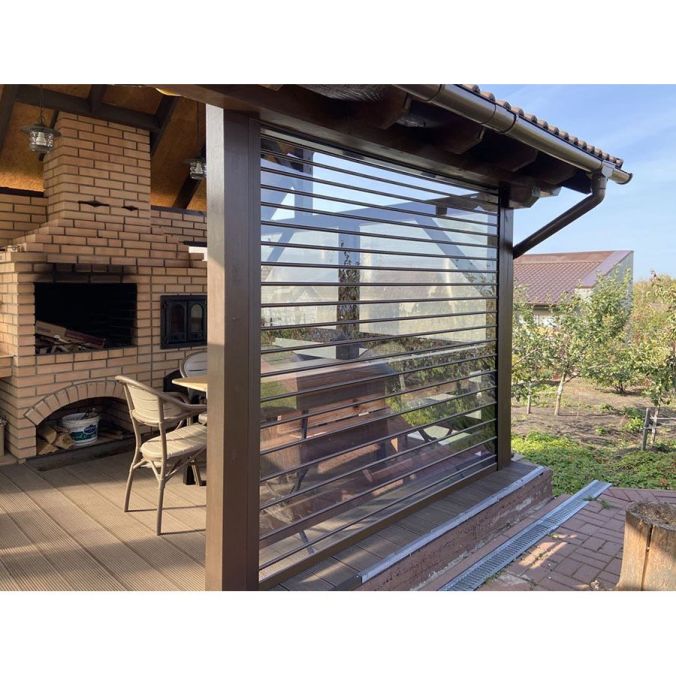 Przezroczyste rolety zewnętrzne z poliwęglanu