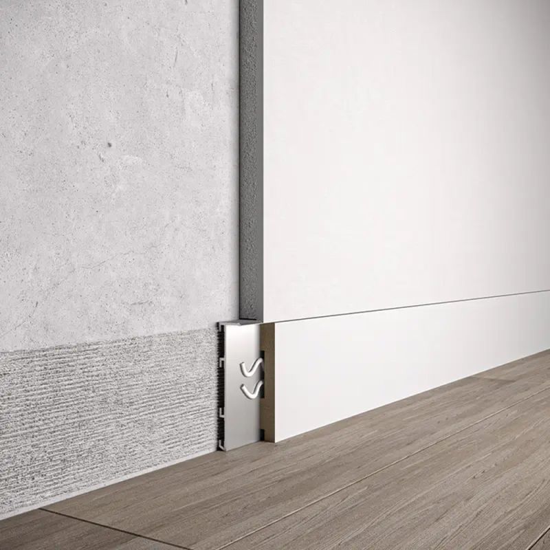 Ukryta listwa przypodłogowa  60×13.5 mm do płyt z wstawką MDF Ukryta listwa przypodłogowa  60×13.5 mm do płyt z wstawką MDF