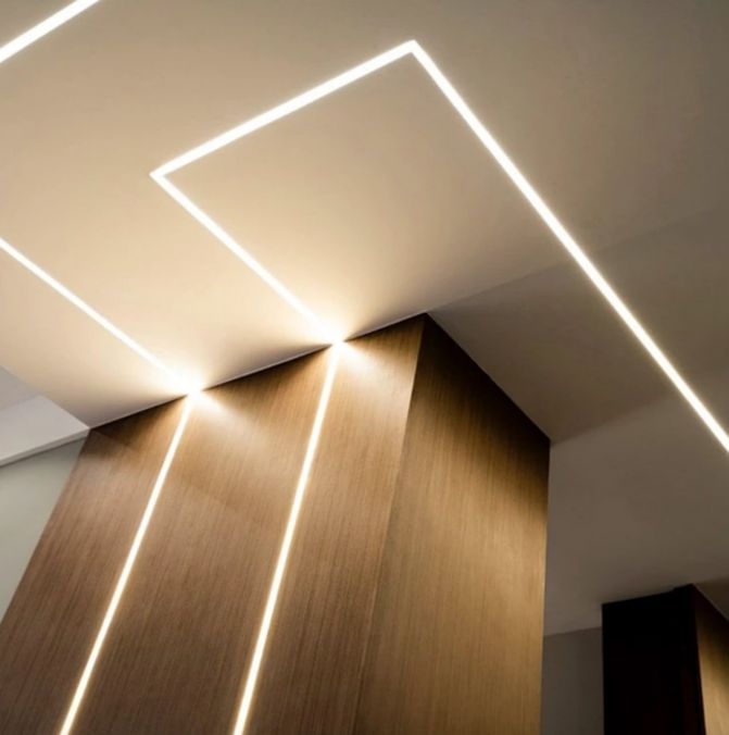 Profil rozdzielajacy LED do płyt gipsowo-kartonowych