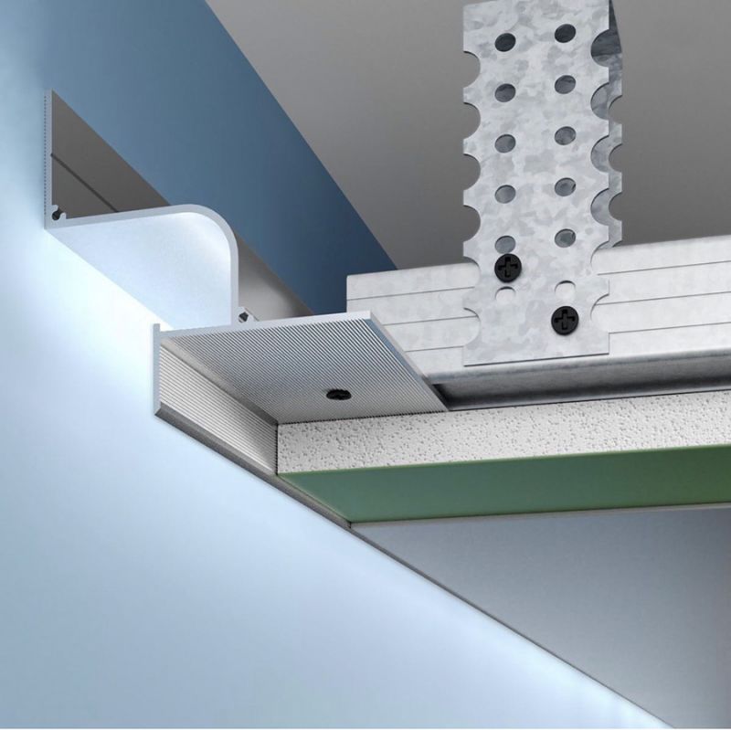 Profil dystansowy LED do sufitów z GK 23х37 mm biały Profil dystansowy LED do sufitów z GK 23х37 mm biały