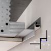 Profilé d'espacement LED pour plafonds en plaques de plâtre 16x22 mm Profilé d'espacement LED pour plafonds en plaques de plâtre 16x22 mm