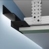 Profilo distanziatore con LED per controsoffitti in cartongesso, 23x37 mm, nero Profilo distanziatore con LED per controsoffitti in cartongesso, 23x37 mm, nero
