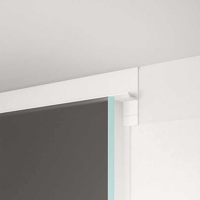 Profil końcowy cieniowy 20 mm z kanałem LED biały