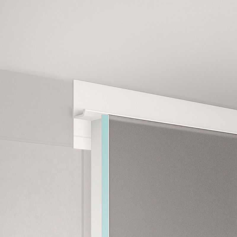 Profil końcowy cieniowy 20 mm z kanałem LED biały